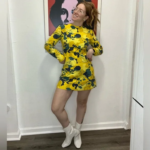 60’s Long Sleeve Mini Mod Dress - Picture 14 of 15